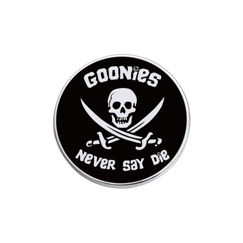 Round Shaped Letter & Skull Design Brooch, Durable Metal Pins, Cute Clothes Accessories for Men & Women for Party, Daily Clothing Decor, Trendy All-match & Exquisite Brooch for Birthday Gift, Fashion Accessory