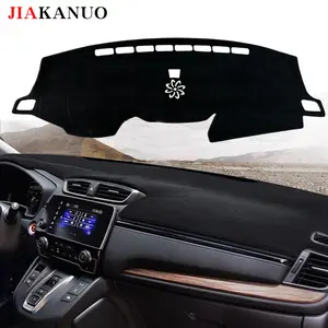 JIAKANUO Instrument panel cover  Mat Fit for Honda CRV (2017-2022),Dashboard Pad Carpe,Automotive workbench mat Sunscreen, heat insulation, anti glare, reflective protection dashboard,All black dashboard protective pad