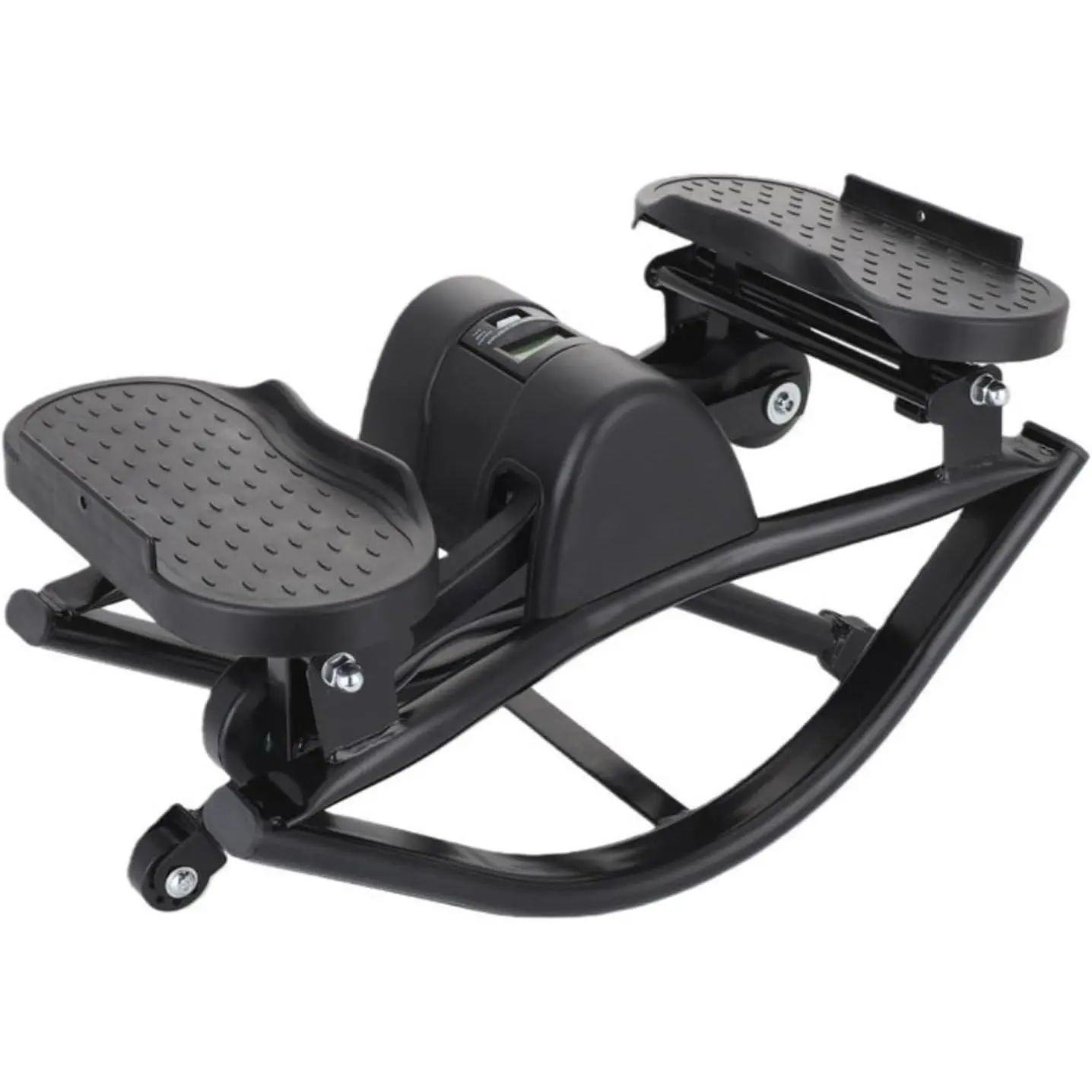 Rock Stepper Side to Side – Lateral Stepper & Glute Trainer with Resistance Bands, Low Impact Side to Side Stepper for Home Exercise, Quiet Step Rocker Machine No Assembly 250LBS