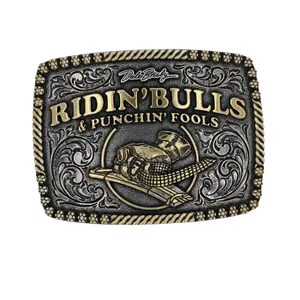 Montana Silversmiths® Dale Brisby Bulls & Fools Attitude Buckle A917DB