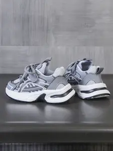 Colorblock Kids Dad Shoes, Breathable Mesh Thick Sole, Cool Lightweight Toddler Sneakers, Comfortable Daily Wear, Trendy Trainers