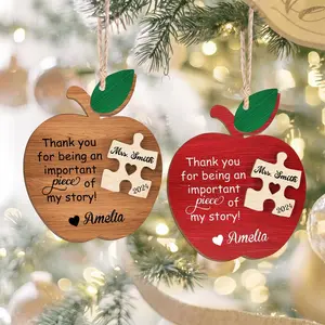[NEW] Custom Teacher Ornament 2025, Personalized Christmas Gift for Teacher, Teacher Appreciation Ornament