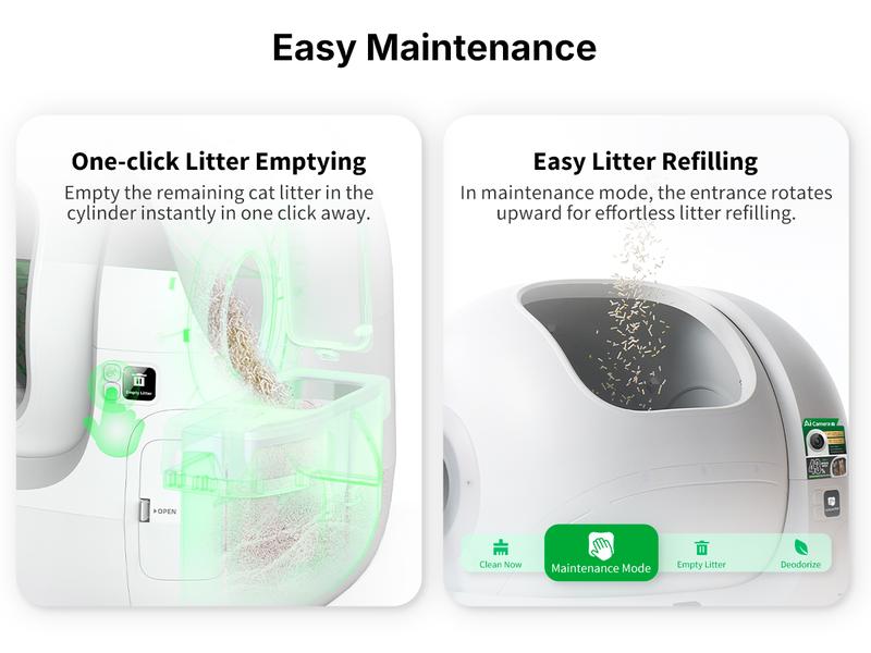 PETKIT PUROBOT MAX PRO2 AI-Camera Self Cleaning Cat Litter Box, 210° Wide Angle Lens, Automatic Cat Litter Box for Multiple Cats, 5G&2.4G WiFi/App Control/Odor-Free