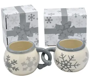 Temp-tations Seasonal Set of (2) Arm in Arm Mugs
