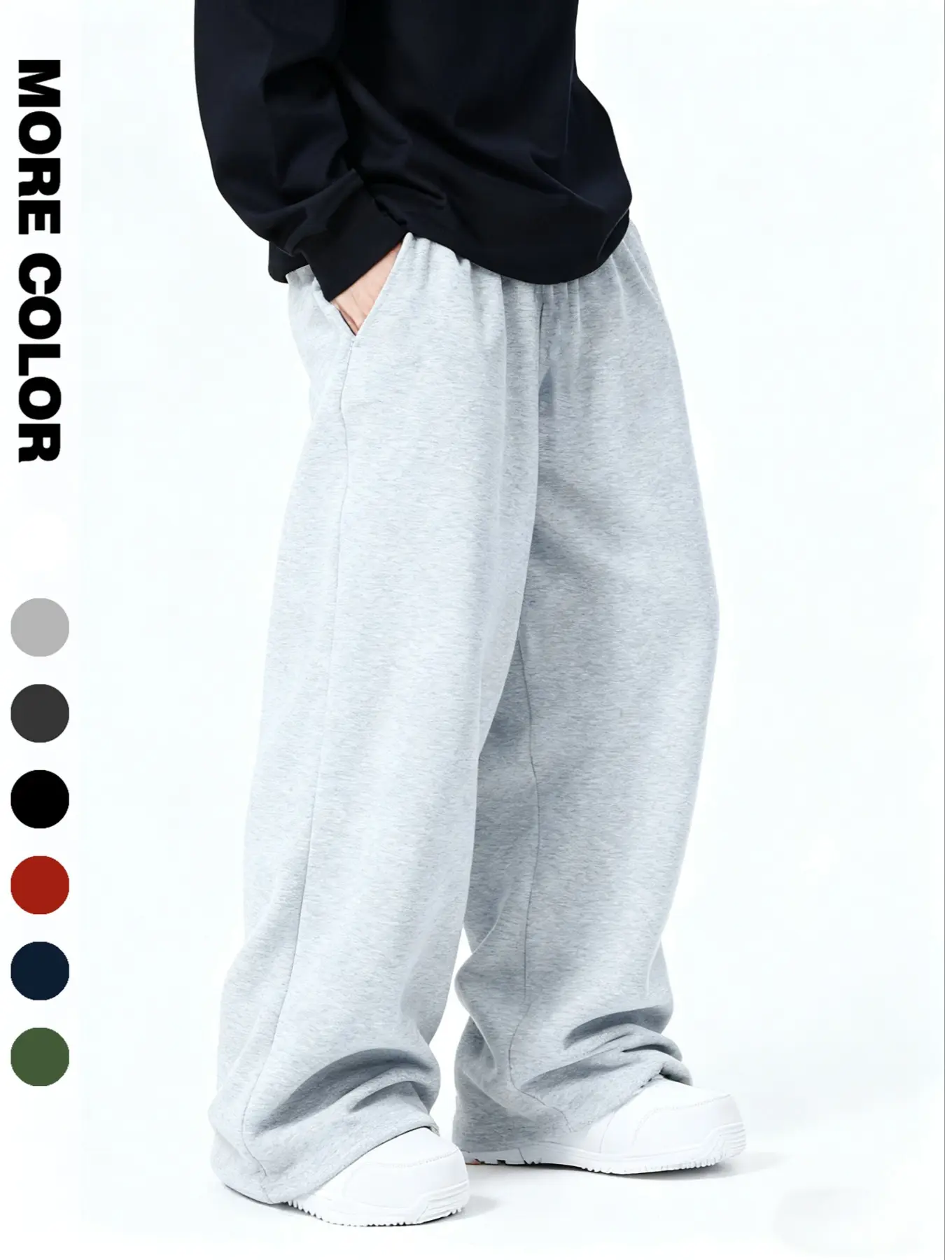 Casual Loose-Fit Sweatpants, Drawstring Waist, Comfortable Street Style, Athleisure Style Bottoms, Perfect for Daily, Sports, and Gatherings, Casual Sportswear Pants, Casual Comfy Sweatpants