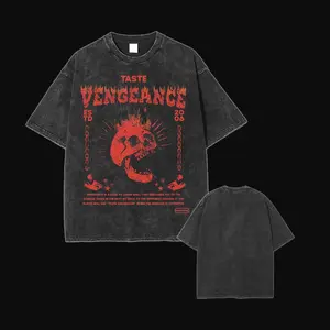 OSRS Veng Men's  Short Sleeved Top, Unisex Tee, Old School Runescape, Menswear Collar men gifts Oversized Seamless Cotton Fabric