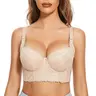 FallSweet Lace Push Up Bras for Women Corset Top Bustier Padded Underwire Bras