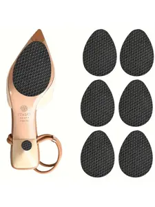 Anti-Slip Shoe Sole Pads, Self-Adhesive Rubber Anti-Slip Shoe Bottom Protectors, High Heel Shoe Sole Protection, 1/3/6/10 Pairs