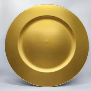 JCCLHQW Elegant  Charger Plates - Pack of 6/50/100, 13 Inch Round Plastic Dinner Chargers for Wedding, Party, Thanksgiving, Christmas - High-End, Durable, Non-Breakable Table Decor