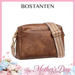 【Mother's Day Gift】BOSTANTEN Crossbody Bag for Women Vintage Crossbody Purse Women Handbag Small Tote Bag with Adjustable Strap SpringStatements,summervibes