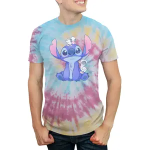 Men's Lilo & Stitch Hanging with Ducks T-Shirt