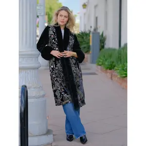 Velvet Embroidered Coat