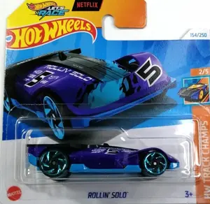 Hot Wheels Rollin Solo 154/250 HW Track Champs 2/5 - Classic Toy Cars Collector's Item Great Gift Idea