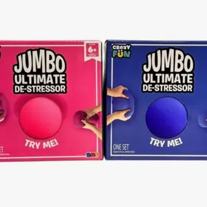 CRAZY FUN Jumbo Ultimate De-Stressor BALL SUPER SOFT Stress Fidget Stretch - VIRAL - RARE