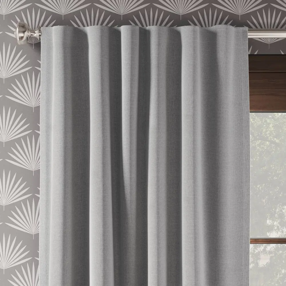 2pk 50"x63" Blackout Aruba Curtain Panels Gray - Threshold