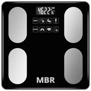 Smart Scale with BMI & BMR Calculations Digital Body Fat Monitor Weight Scale Measures Up to 27 Body Parameters Supports Mobile App