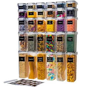 30 Pack Airtight Food Storage Containers Set with Lids - BPA-Free for Kitchen & Pantry Organization   Jar food storage Utensils Pasta