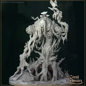 35mm and 75mm The Wood Spirit Tabletop D&D Fantasy Resin Printed