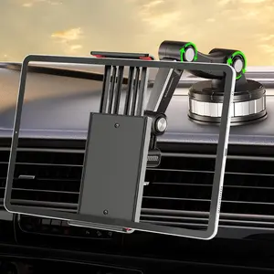 Car Suction Cup Tablet Holder, 360° Rotatable Car Tablet Holder, Adjustable Car Tablet & Phone Stand, Tablet Phone Mount for 4-12 Inch Tablet & Phone