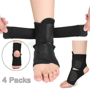 Adjustable Breathable Ankle Support Brace, Water Resistant Neoprene Compression Foot Wrap for Swimming Running Surfing Diving All Water Sports, Open Heel Athletic Ankle Stabilizer, Pain Relief for Ankle Sprain, Tendonitis, Weak Ankles for Adults
