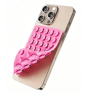 Silicone Phone Suction Pad, 80Pcs Nano Double-Sided Strong Suction Cup – Reusable Phone Holder & Grip Pad for Car Desk Shower Wall, Anti-Slip Stand