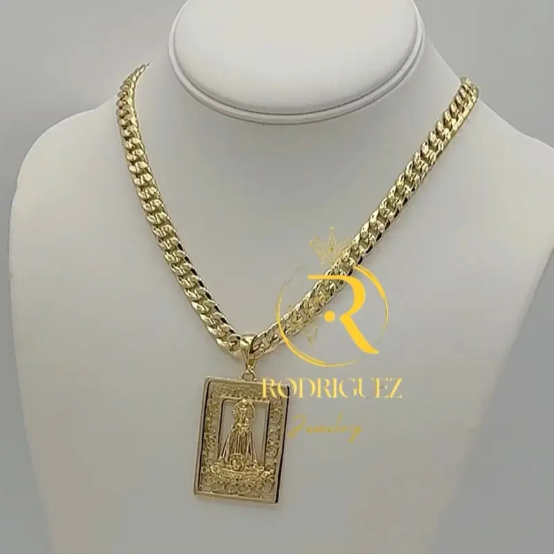 Rodriguezjewelry # 497 Necklace (7mm) # 3270 Pendant