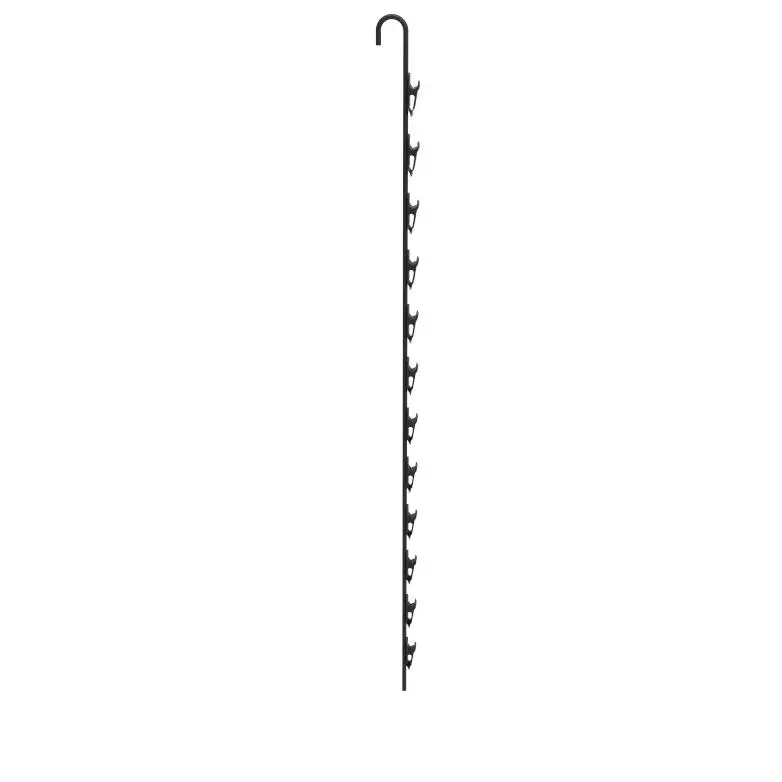 FixtureDisplays Metal Clip On Potato Chips Display Snack Bags Hanger Strip Hanger Merchandiser Display Rack with Clips Concession Home Theatre Pantry Organization 18459-NF
