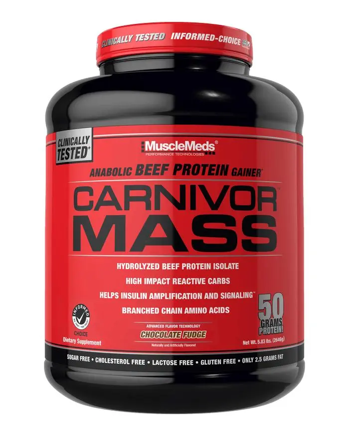 MuscleMeds CARNIVOR MASS, 50g High Calorie Beef Protein, 6lb MuscleMeds CARNIVOR MASS, 50g High Calorie Beef Protein, 6lb