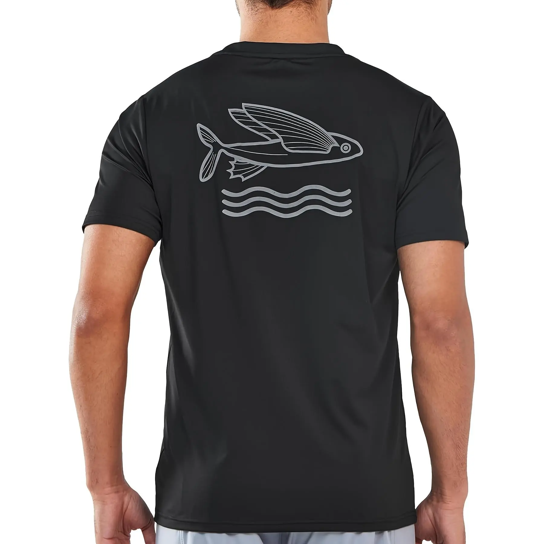 NORTHYARD Mens Swim Shirt Rash Guard UPF 50+ Quick Dry Short Sleeve Fishing Shirts Shirt Beach Water Swimming, Valentine's Day, PLUS SIZE