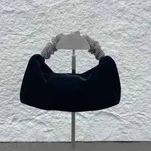 Pre-owned alexander wang Velvet Shoulder Bags 7.8'' R2879 Shoulder Bag C14535057122 0410 T4 Kay