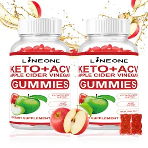 LINEONE (2 Pack) Keto ACV Gummies Advanced Support Formula, ACV Keto + 1000MG Apple Cider Vinegar Keto Multivitamin Supplement Vitamins B12 B6 for Women Men Digestion Energy and Overall Health (120 Gummies)