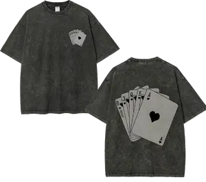 Women'S Casual Vintage Wash Graphic T-Shirt