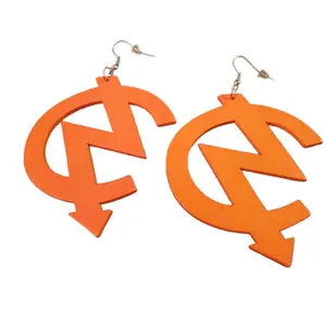 Orange Chic Hoops - Fashion Accessory for Women