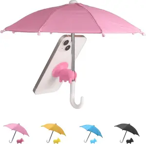 Phone Umbrella for Sun - Universal Adjustable Cute Stand With Piggy Suction Cup, Outdoor Anti-reflective Glare Blocking Cell Phone Sun Shade