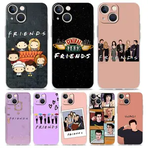 Central Perk Coffee Friends TV Show Phone Cases for IPhone 17 16 15 14 13 12 11 Promax Pro Air Plus Soft TPU Transparent Protective Cover Protection Shockproof Cellphone Shockproof Protector