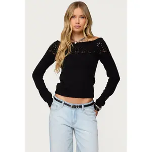 Lillis Boat Neck Knit Top