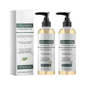 Collagen Lifting Body Oil After Shower, Hydrating Collagen Oil, Moisturizing Anti Aging Silk Body Oils for Women & Men, Smooth & Anti Wrinkles, Lightweight Non-Greasy, 3.8 Fl Oz (1PC)