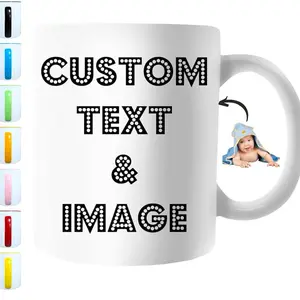 Customizable Mug with Text & Image - Personalized Gift for Any Occasion - Reusable Drinkware unique water Ceramic Coffee