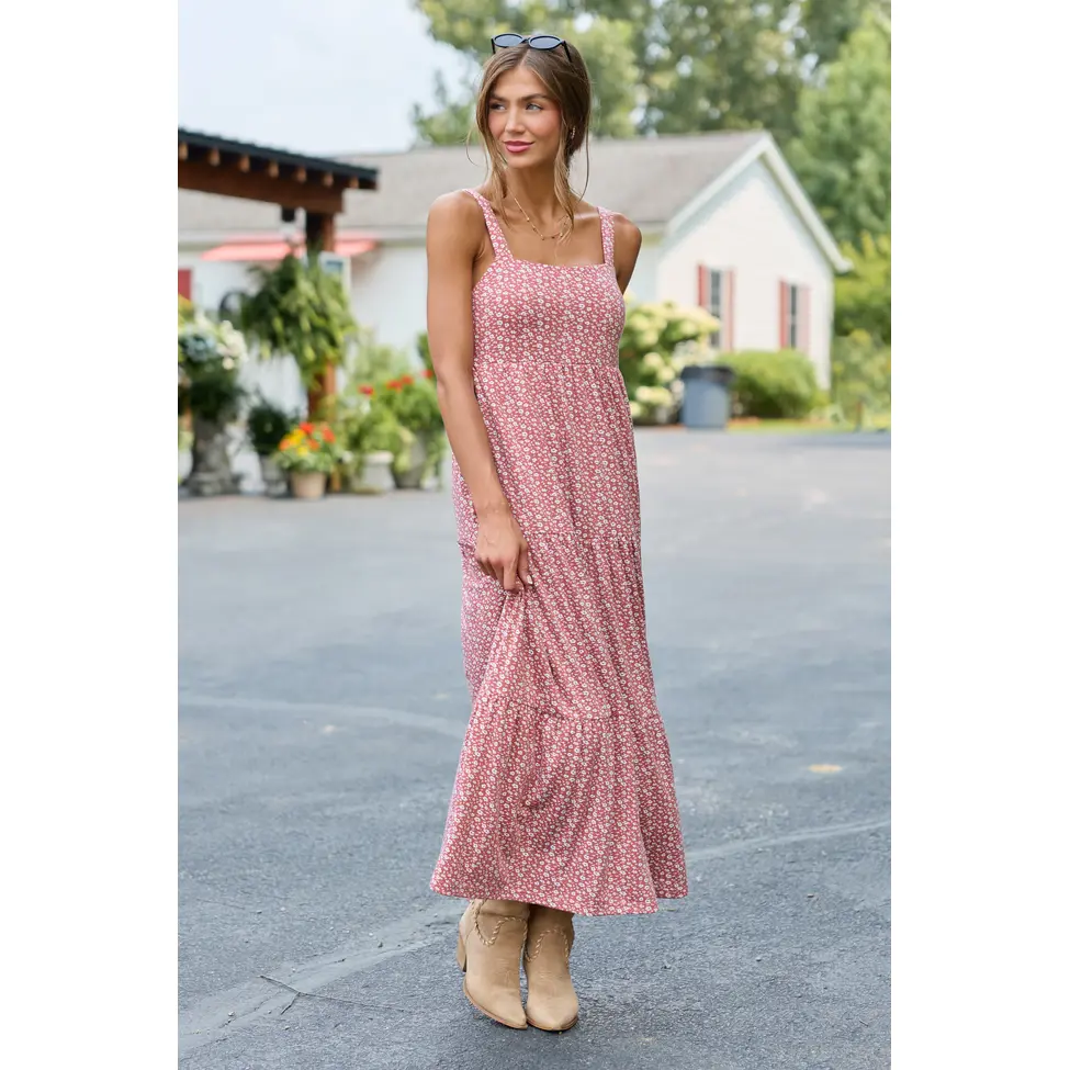 Time For Something Floral Knit Maxi Dress