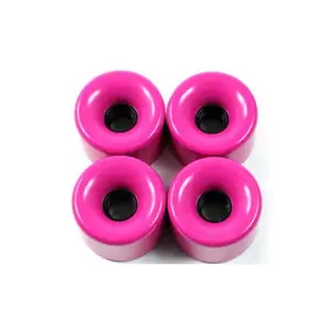 Blank Longboard Wheels 4 pack - 76mm Solid Pink