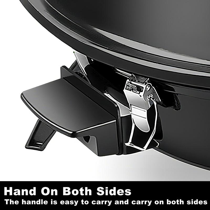 Techwood 1600W Electric BBQ Grill - 15-Serving Portable with Double Layer Design, Removable Stand, Fast-Heating, Temperature Control, Square Rack for Countertop & Backyard Use pu kom _ indoor smokeless grill electric kettle Techwood 1600W Electric BBQ Grill - 15-Serving Portable with Double Layer Design, Removable Stand, Fast-Heating, Temperature Control, Square Rack for Countertop & Backyard Use pu kom _ indoor smokeless grill electric kettle