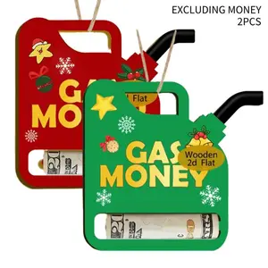 Fun Couple Gift Gas Money Themed Wooden Money Holder for bf, Ideal Holiday Decoration, A Surprise for Your Lover