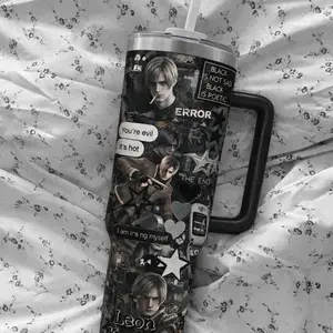Leon Kennedy Re9 40Oz Tumbler, RE9 Requiem Gift For Fans