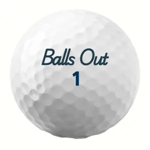 Balls Out Grip & Rip 1.0 Golf Balls - Durable Surlyn Cover High-Energy Core for Beginners - Quantity Per Pack: 1