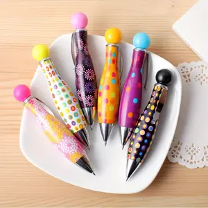 6 Mini Bowling Pen Set, Mixed Colors with Rotating Grip, School Supplies, Cute Stationery, Essential Writing Tool, Back to School Gift, Smooth Writing Pens, Ballpoint Pen Kit