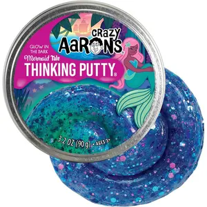Thinking Putty® - Mermaid Tale - Color Changing Sensory Putty for Kids and Grown ups in a 4" Tin - Creative and Endless Fun, Stress Relief Therapy Toys, Never Dries Out - Made in USA