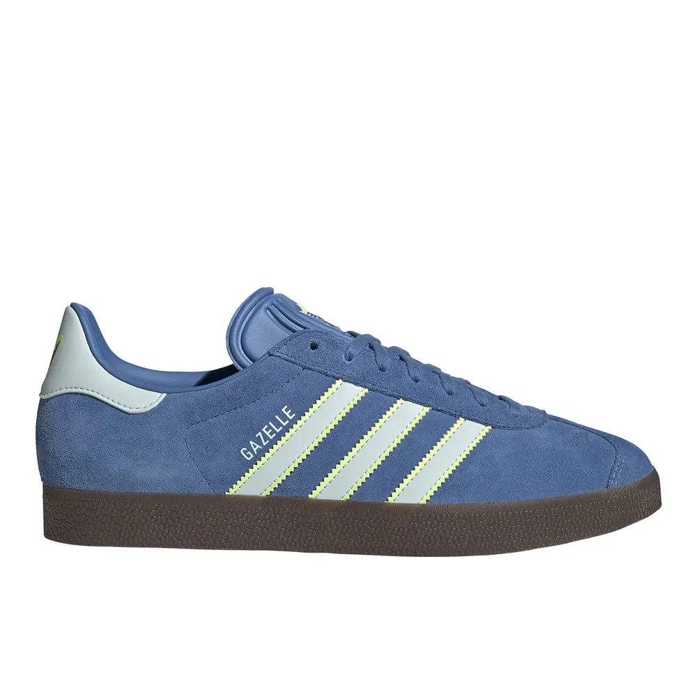 adidas Mens Gazelle Lace Up Sneakers Shoes Casual - Blue