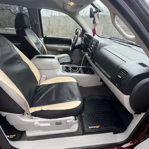 CROSSDESIGN TPE Floor Mats Fit For 2007-2025 Chevrolet Silverado/gmc Sierra Crew Cab 1500 2500 3500 Floormats-3PCS Black