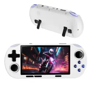The upgraded YLW handheld game console features a 4.5-inch IPS screen, a built-in 64GB memory card, and is an ideal gaming gift. It comes with over 16,000 games and 14+ emulators, and supports multiple RGB lighting modes.