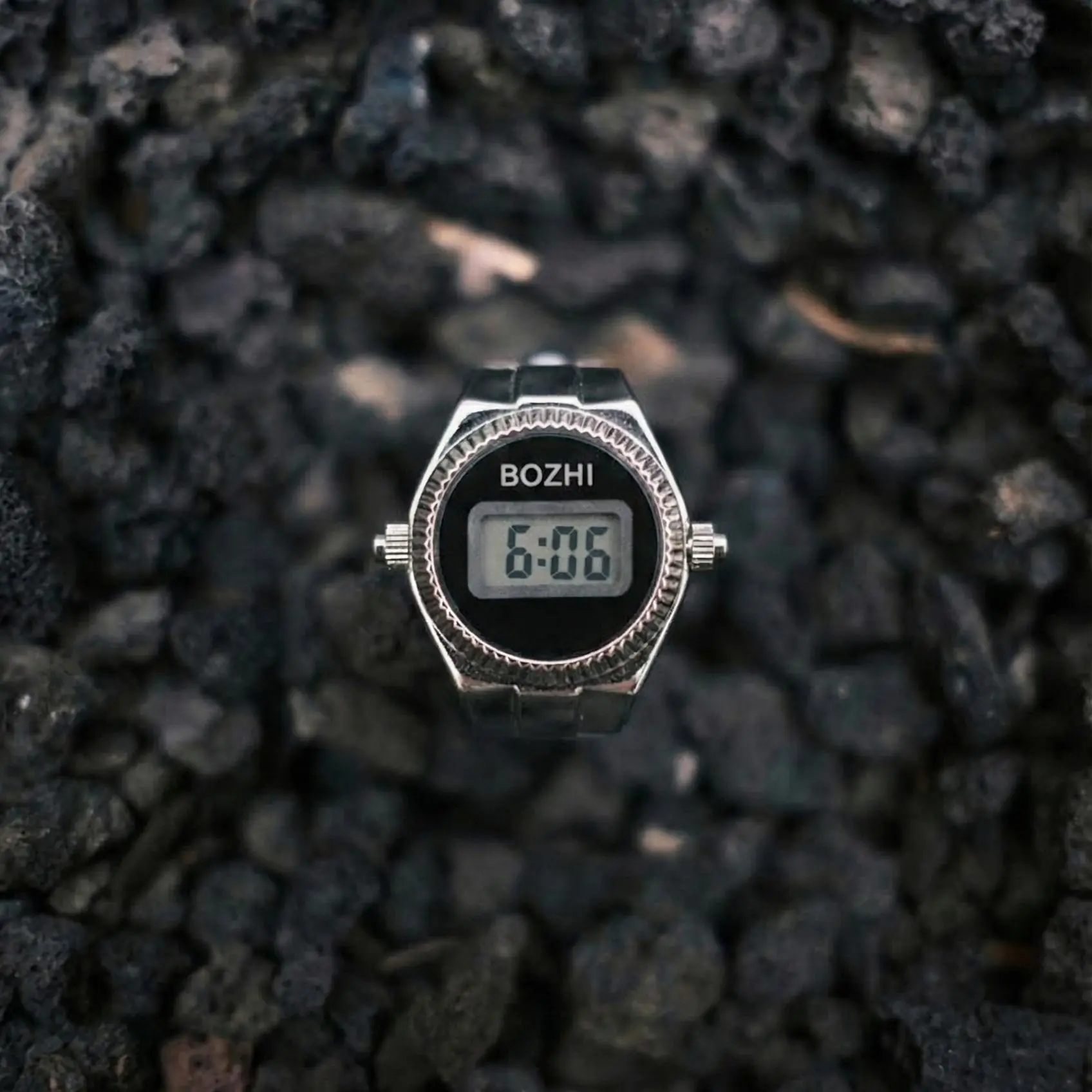 Bozhi "Digit" Series Watch Rings Simple & Inclusive Design Universal Appeal Fashion Accessory Creative Adjustable Clock Rings Finger Ring Watches Perfect Gift